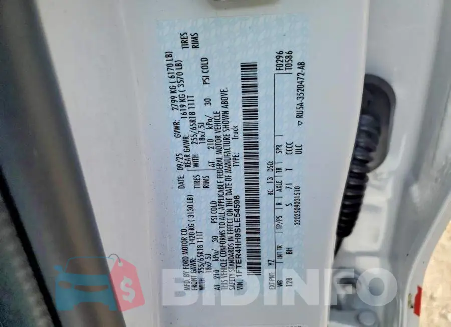1FTER4HH9SLE54598 Photo# 12
