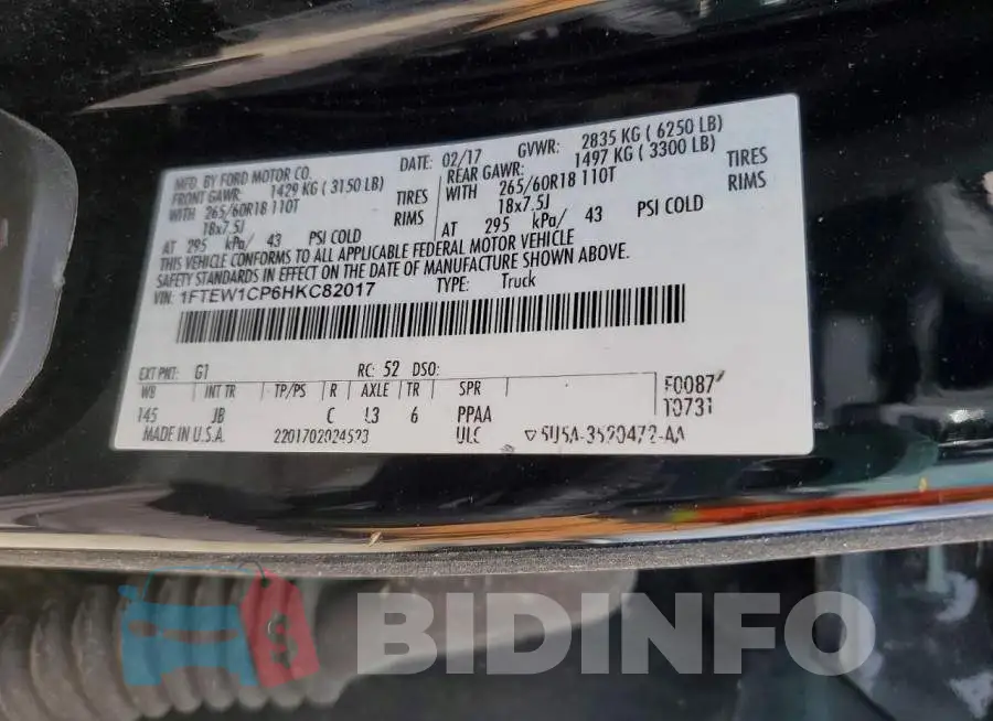 1FTEW1CP6HKC82017 Photo# 12