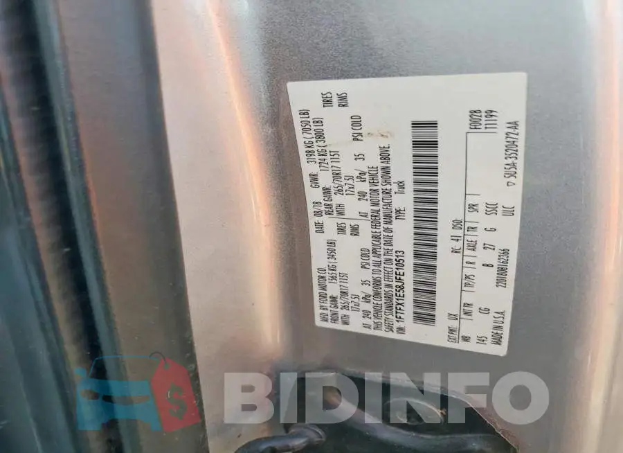 1FTFX1E58JFE10513 Photo# 12
