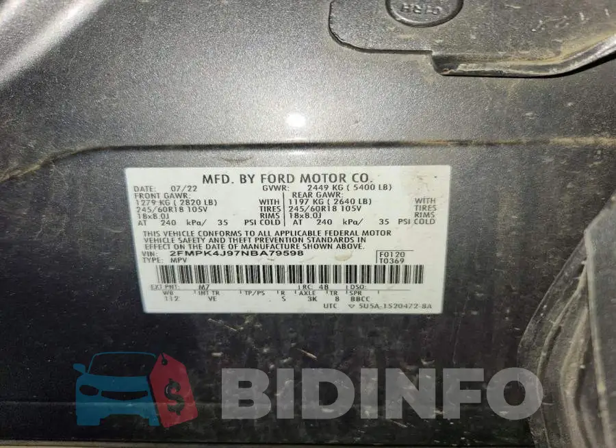2FMPK4J97NBA79598 Photo# 13