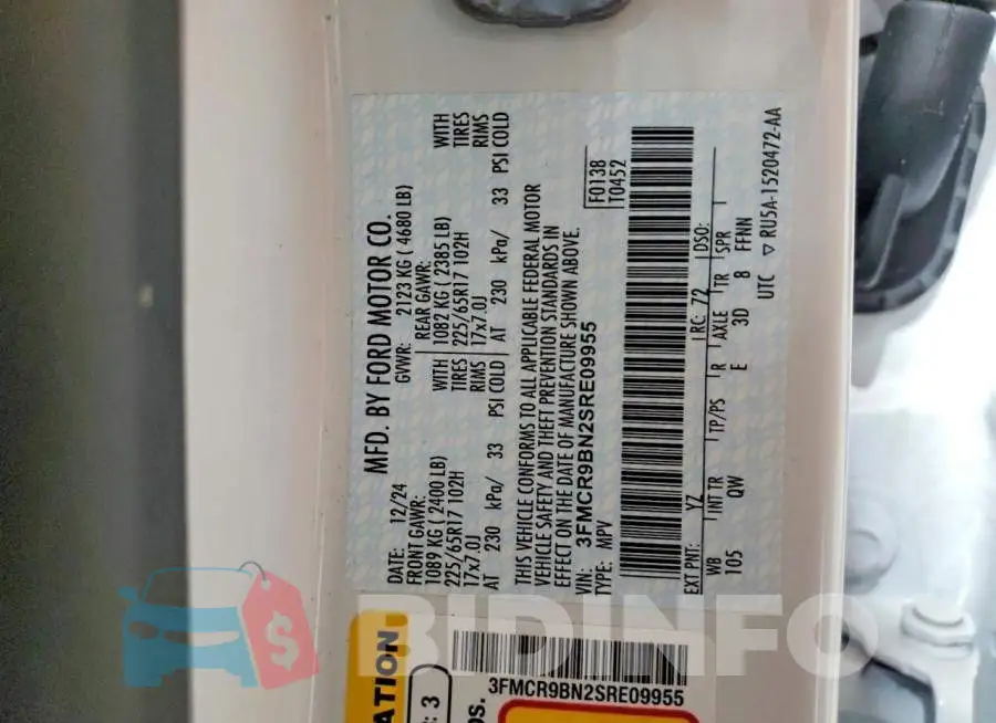 3FMCR9BN2SRE09955 Photo# 13