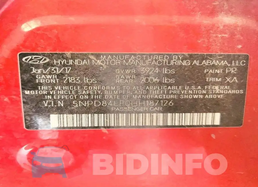 5NPD84LF0HH187126 Photo# 12