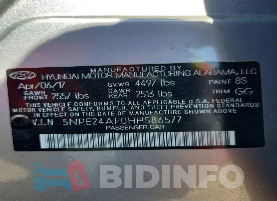 5NPE24AF0HH586577 Photo# 12