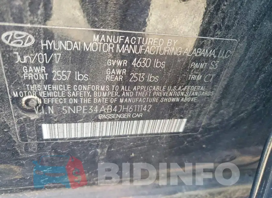 5NPE34AB4JH611142 Photo# 12