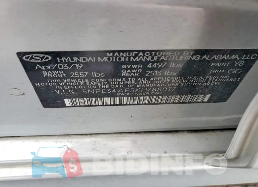 5NPE34AF5KH788027 Photo# 12
