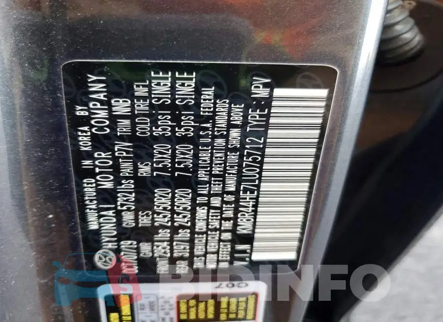 KM8R44HE7LU075712 Photo# 12