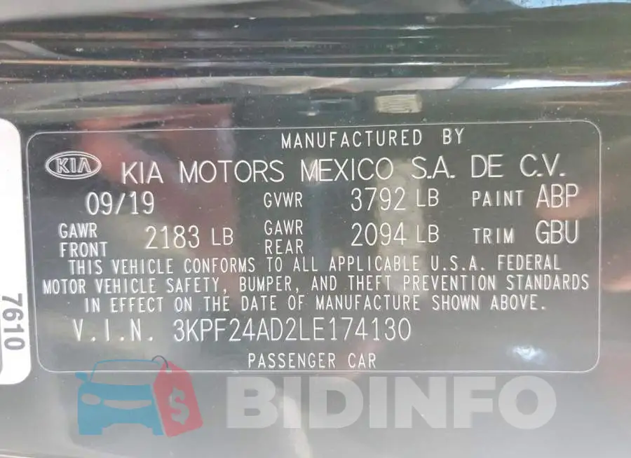 3KPF24AD2LE174130 Photo# 12