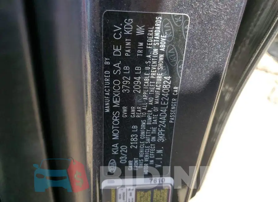 3KPF24AD4LE240824 Photo# 12