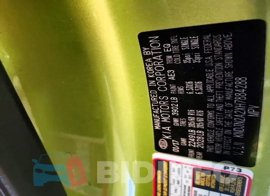 KNDJN2A2XH7884288 Photo# 14