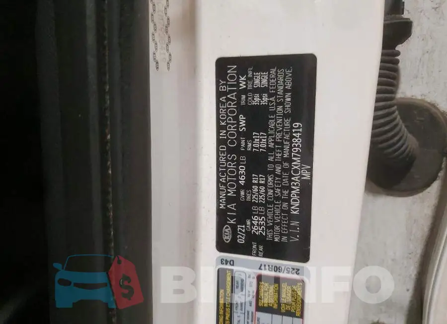 KNDPM3ACXM7938419 Photo# 13