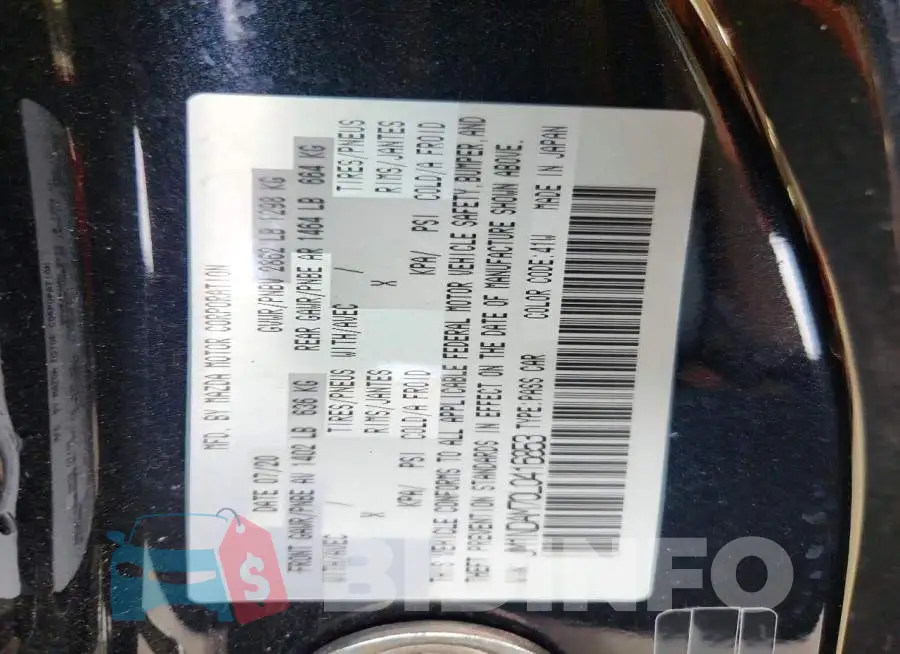 JM1NDAM70L0416853 Photo# 12