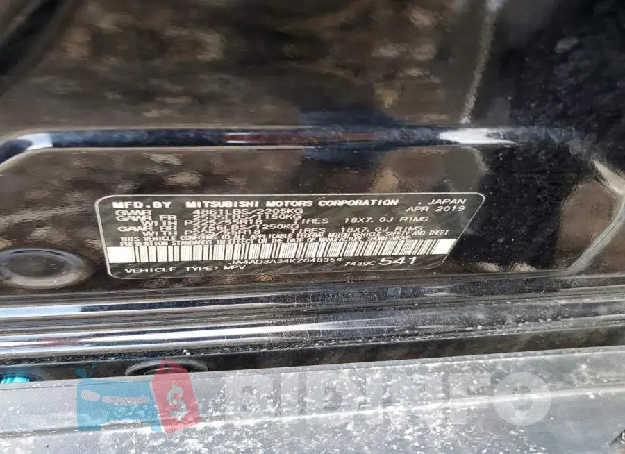 JA4AD3A34KZ048354 Photo# 12