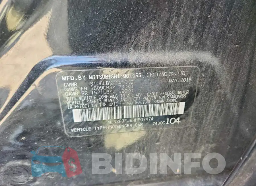 ML32F3FJ9HHF07474 Photo# 12
