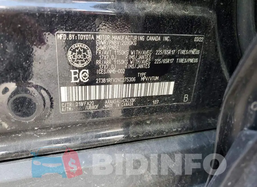 2T3B1RFV2NC275306 Photo# 14