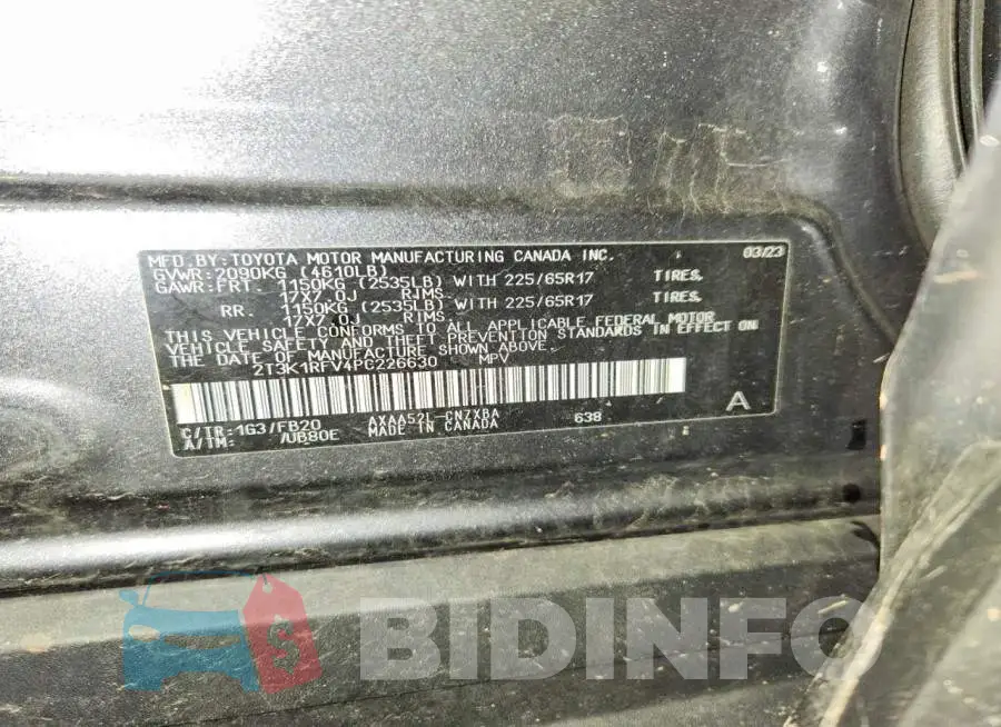2T3K1RFV4PC226630 Photo# 14