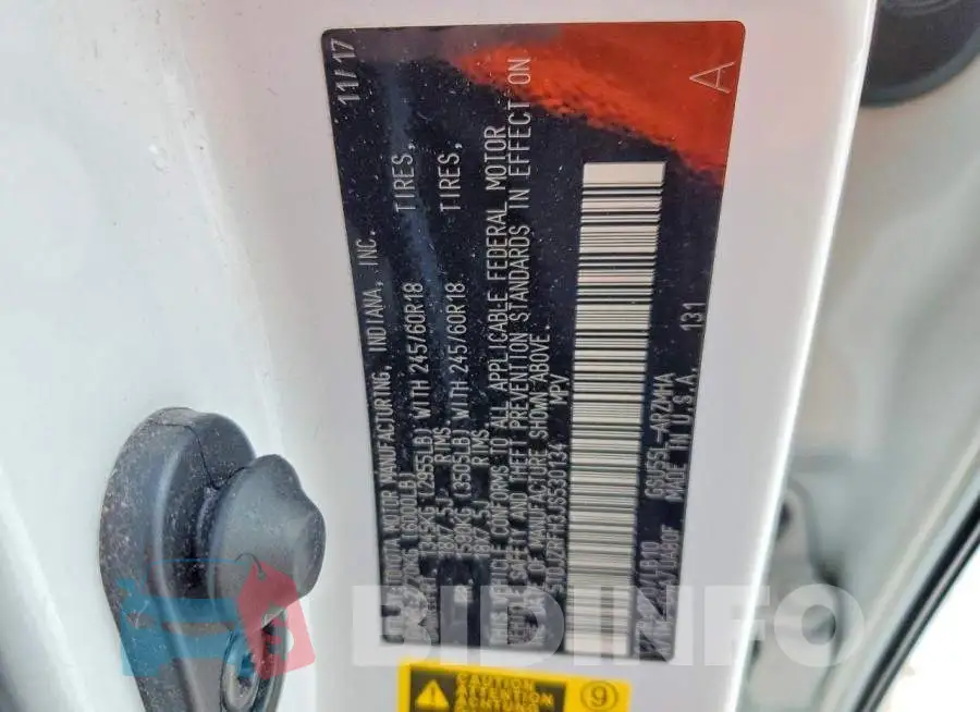 5TDJZRFH3JS530134 Photo# 14