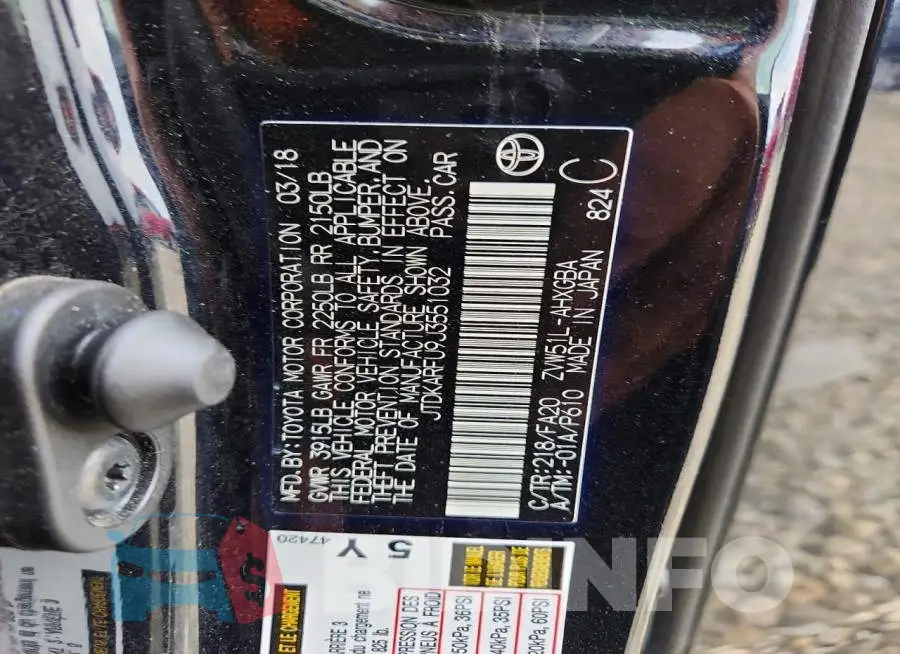JTDKARFU9J3551032 Photo# 12