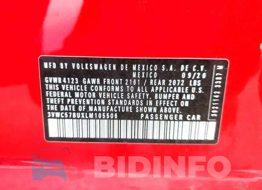 3VWC57BUXLM105506 Photo# 12