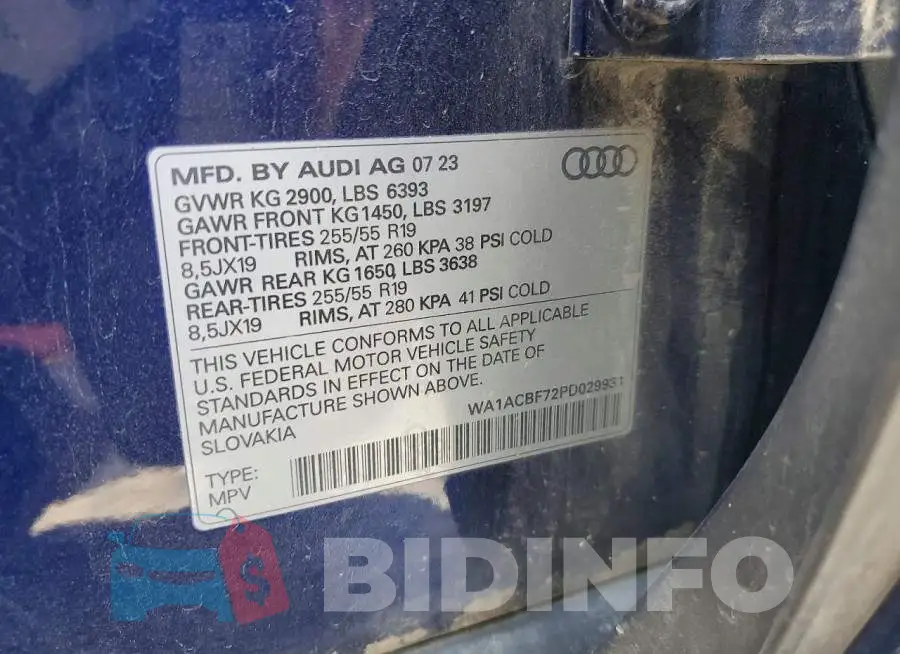 WA1ACBF72PD029931 Photo# 13