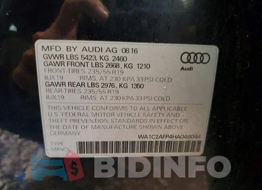 WA1C2AFP4HA046044 Photo# 13