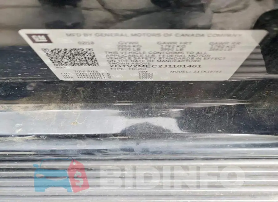 2GTV2MEC2J1101461 Photo# 12