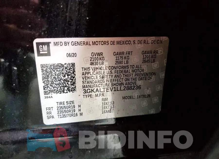 3GKALTEV1LL288236 Photo# 13