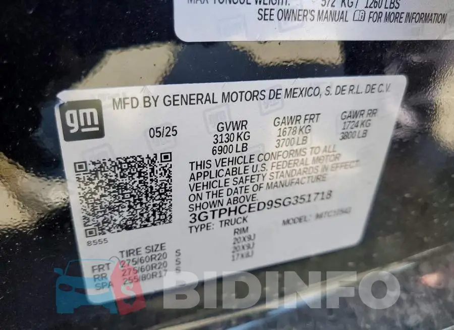 3GTPHCED9SG351718 Photo# 12