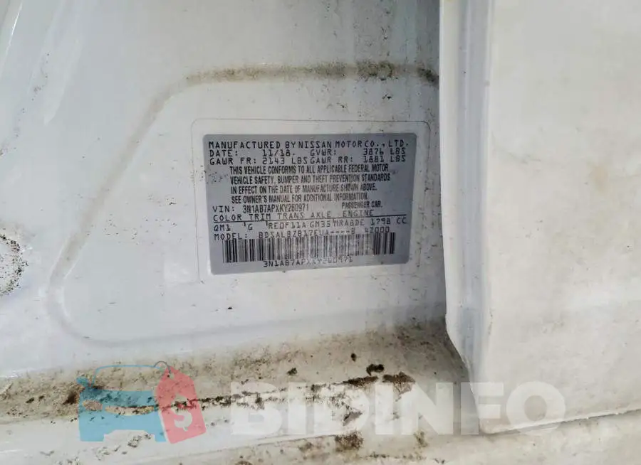 3N1AB7APXKY260971 Photo# 12