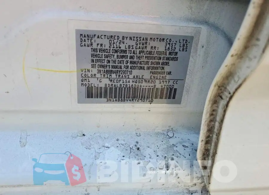 3N1AB8BV4RY290710 Photo# 12