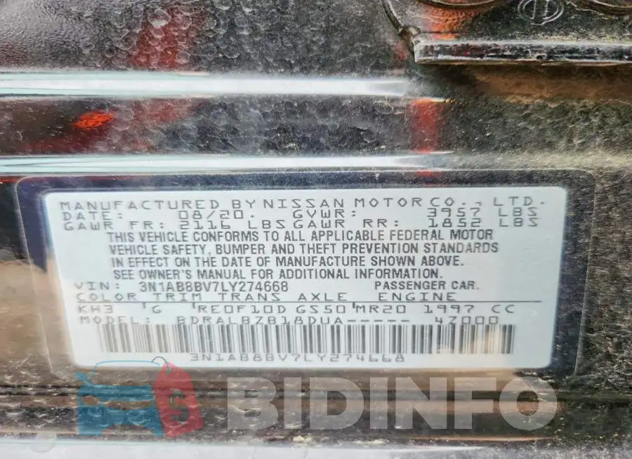 3N1AB8BV7LY274668 Photo# 12