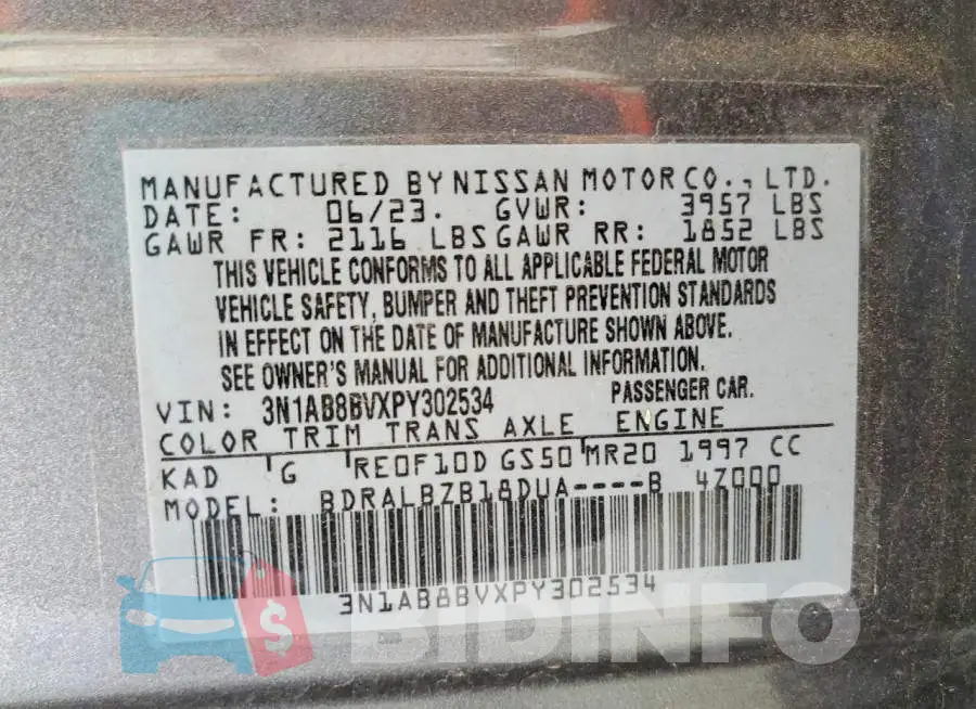 3N1AB8BVXPY302534 Photo# 12