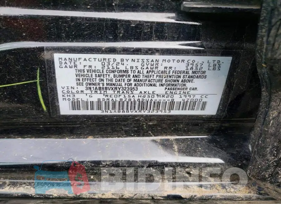 3N1AB8BVXRY323953 Photo# 13