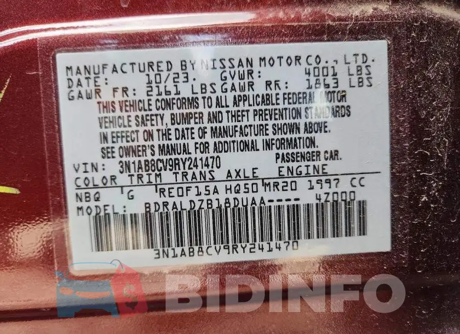3N1AB8CV9RY241470 Photo# 12