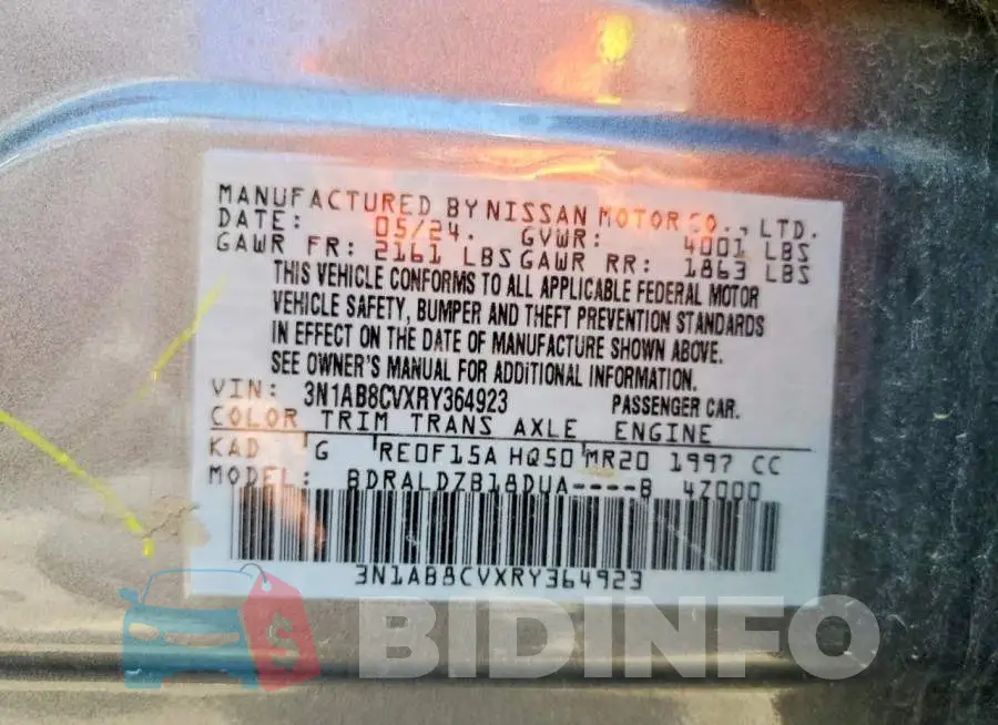 3N1AB8CVXRY364923 Photo# 12