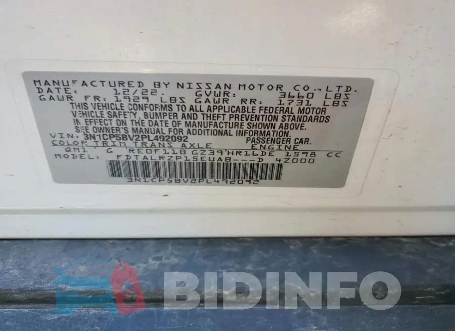 3N1CP5BV2PL492092 Photo# 13
