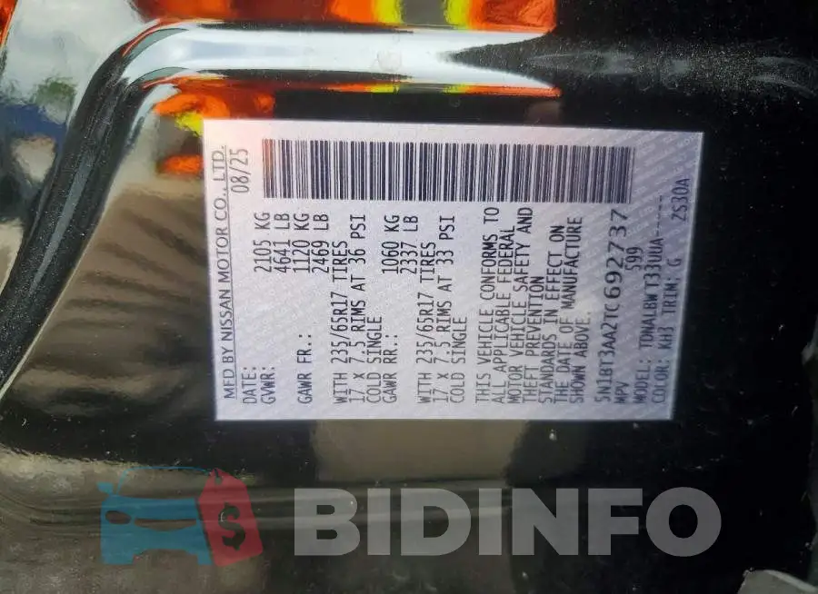 5N1BT3AA2TC692737 Photo# 14