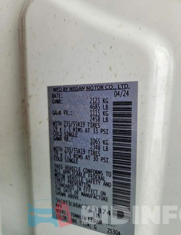 5N1BT3CB6RC723874 Photo# 14
