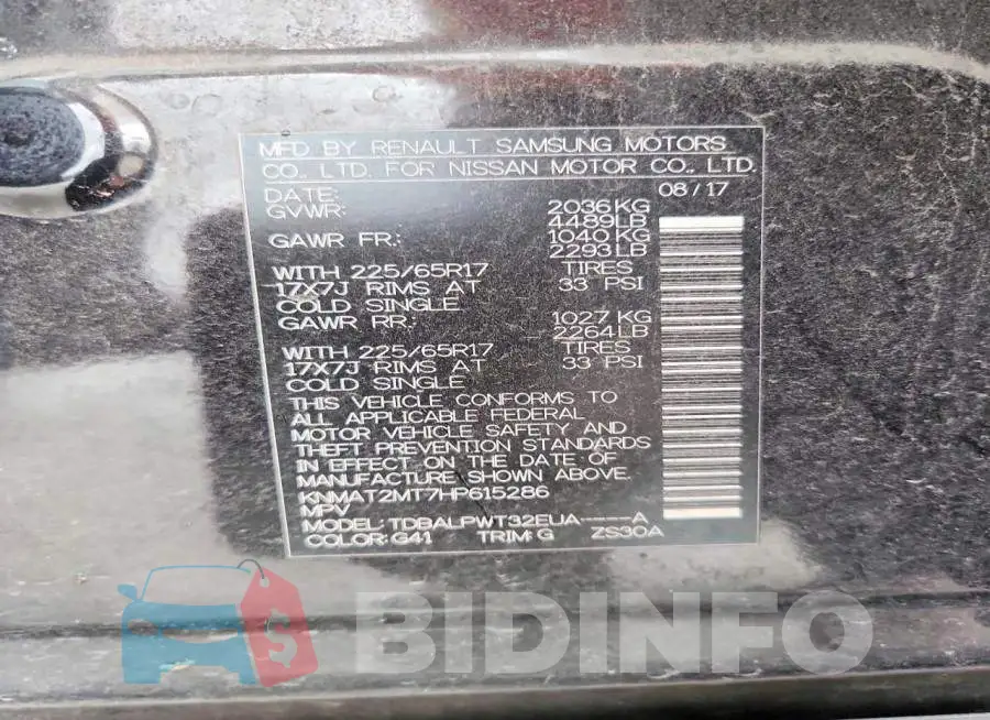 KNMAT2MT7HP615286 Photo# 12