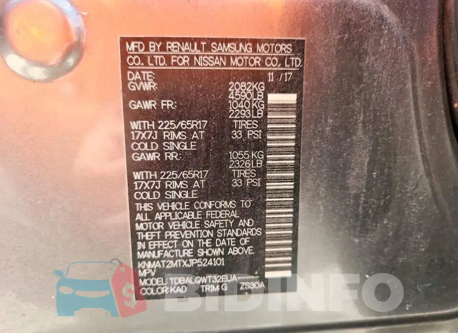 KNMAT2MTXJP524101 Photo# 13