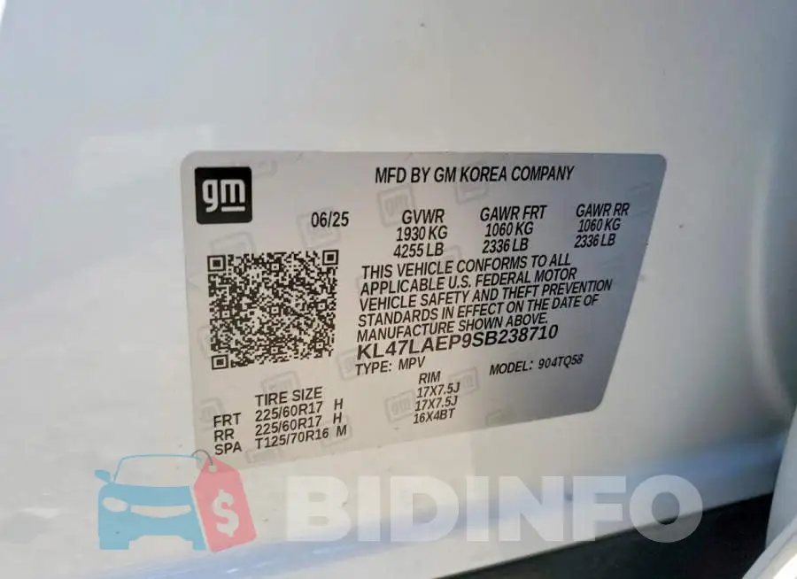 KL47LAEP9SB238710 Photo# 13
