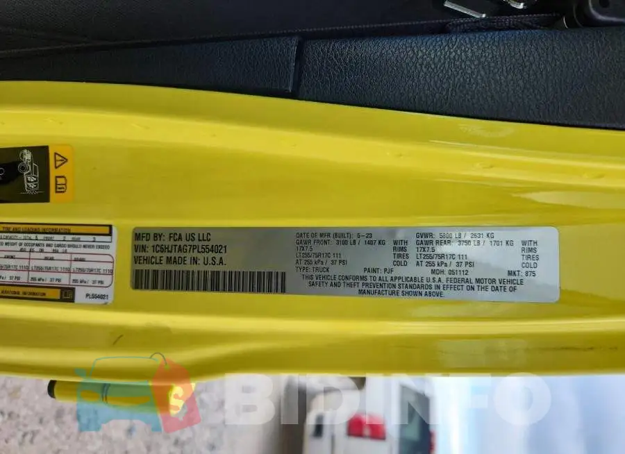 1C6HJTAG7PL554021 Photo# 12