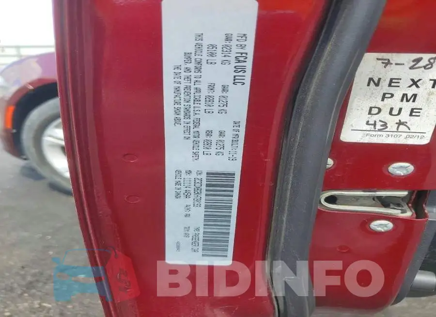 2C3CDXBG9KH720193 Photo# 12