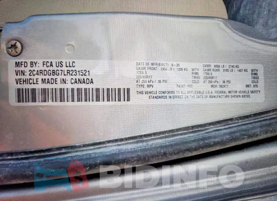 2C4RDGBG7LR231521 Photo# 13