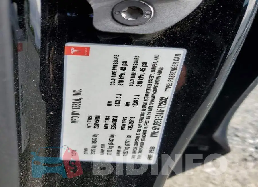 5YJ3E1EA1JF172532 Photo# 13