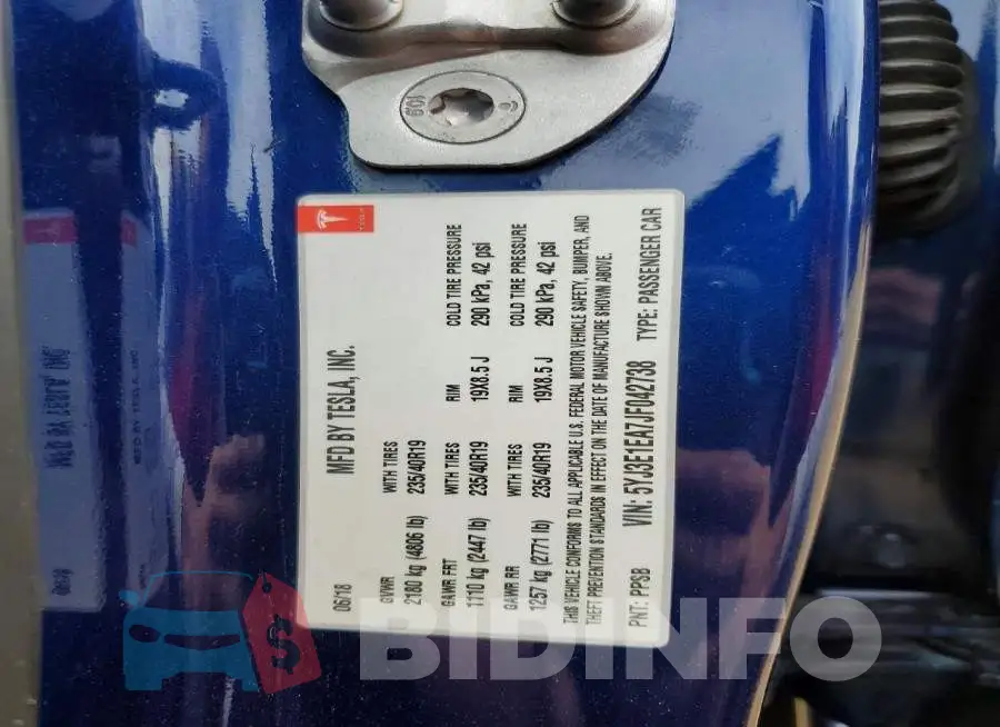 5YJ3E1EA7JF042738 Photo# 12