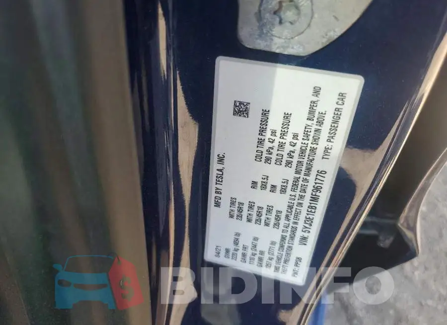 5YJ3E1EB1MF961776 Photo# 12