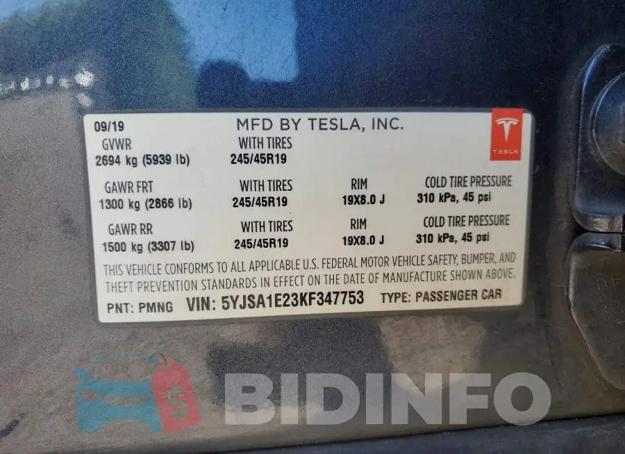 5YJSA1E23KF347753 Photo# 13