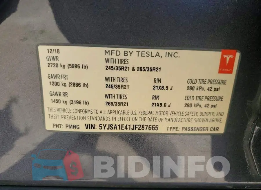 5YJSA1E41JF287665 Photo# 12