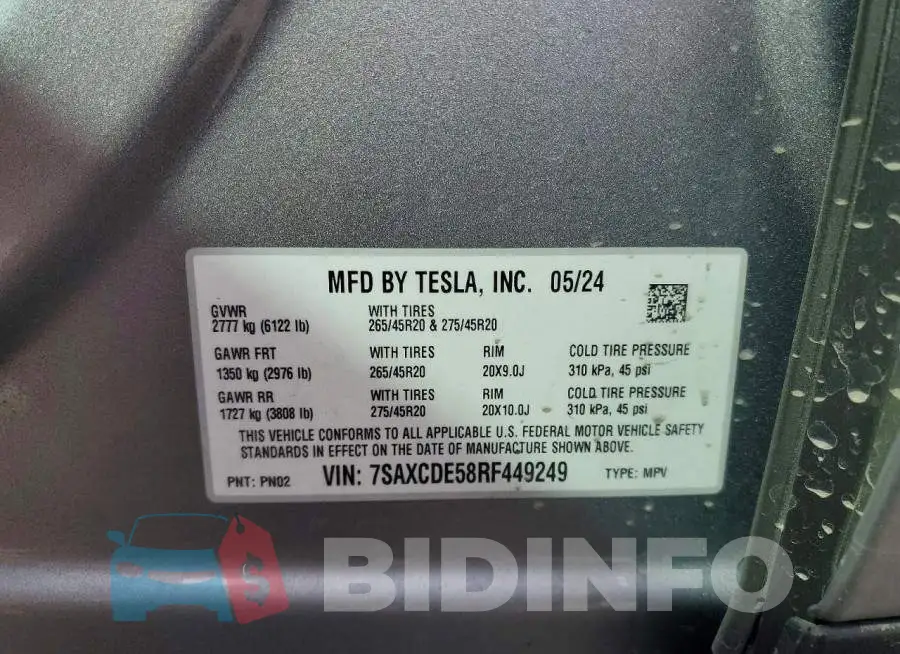 7SAXCDE58RF449249 Photo# 14