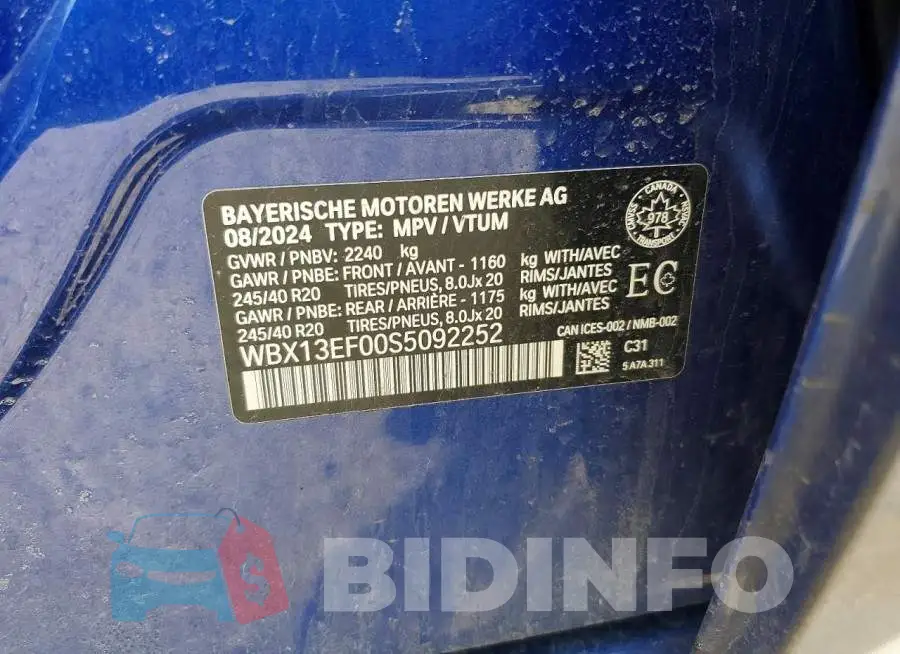 WBX13EF00S5092252 Photo# 13